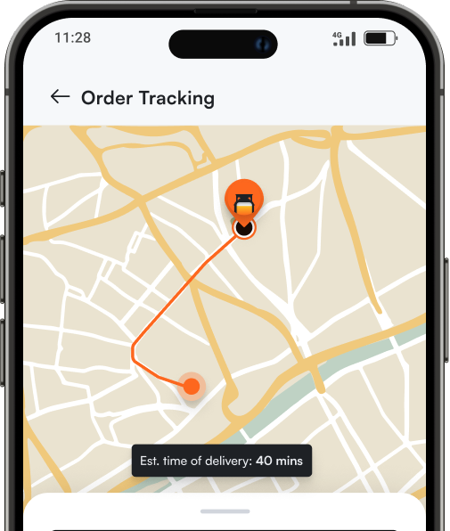 Track your delivery in real-time
