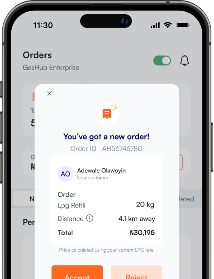 Receive Orders Nearby