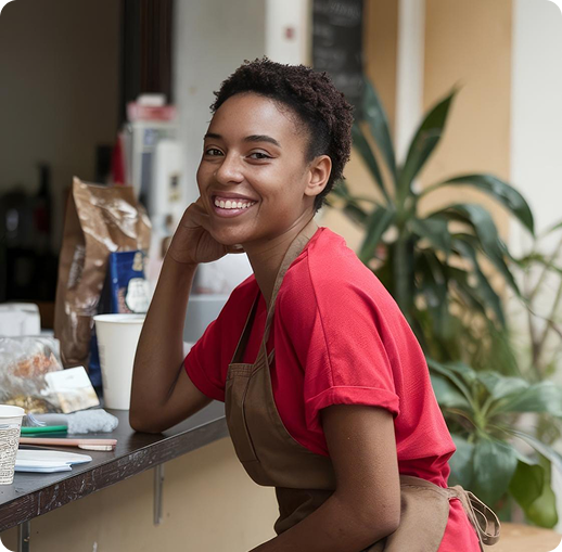 Team member in professional setting